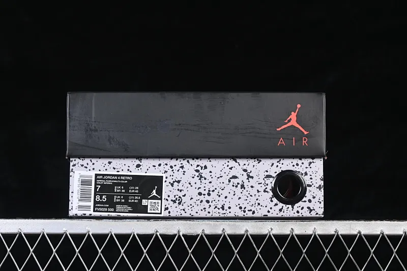 All categories Air Jordan Jordan series basketball shoes Air Jordan 4 Air Jordan 4 Retro "Lakers" AJ4 Joe 4 Lakers Purple Gold FV5029-500